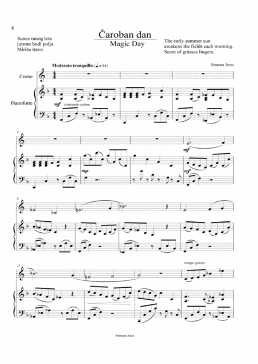 Magic Day Magic Day Horn scores gallery preview page 2