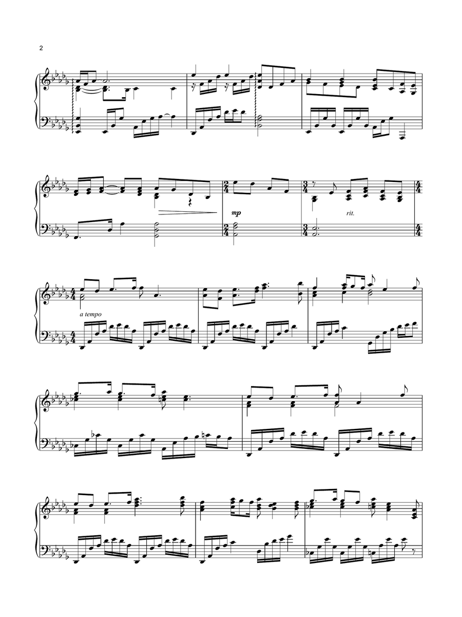 All I Ask Of You (from The Phantom Of The Opera) (arr. Mark Hayes) Piano Solo scores gallery preview page 2
