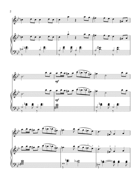 "Theme From Symphony No.40"-Piano Background for Clarinet and Piano image number null