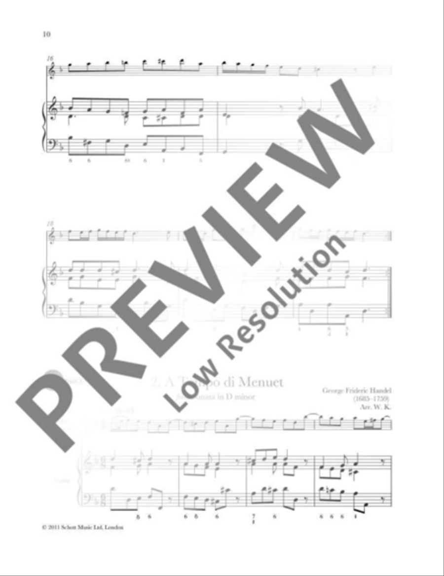 Baroque Recorder Anthology Alto Recorder scores gallery preview page 4