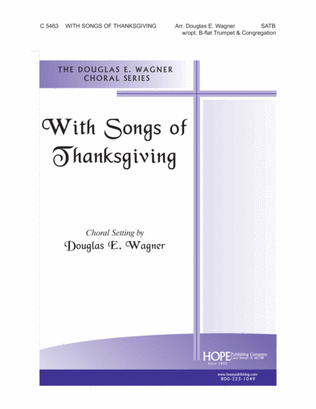 Book cover for With Songs of Thanksgiving