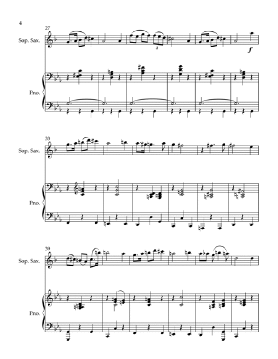 Mazurka Soprano Saxophone scores gallery preview page 4