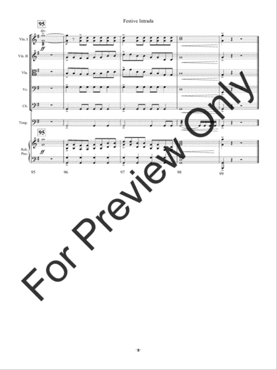 Festive Intrada String Orchestra scores gallery preview page 11