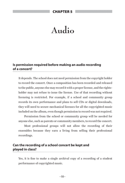 Copyright Handbook for Music Educators and Directors