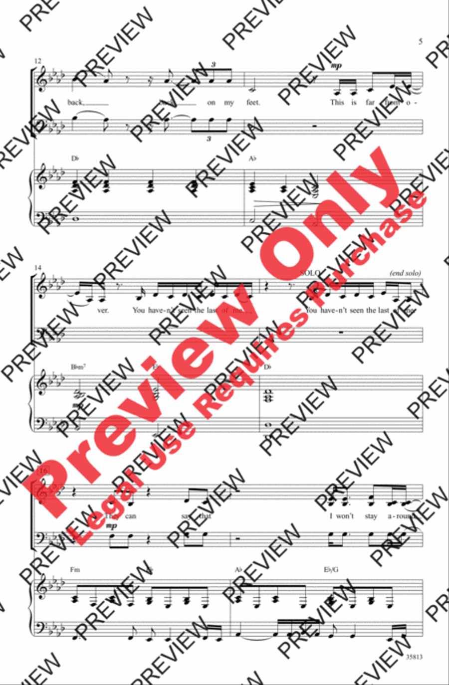 You Haven't Seen the Last of Me 3-Part scores gallery preview page 4