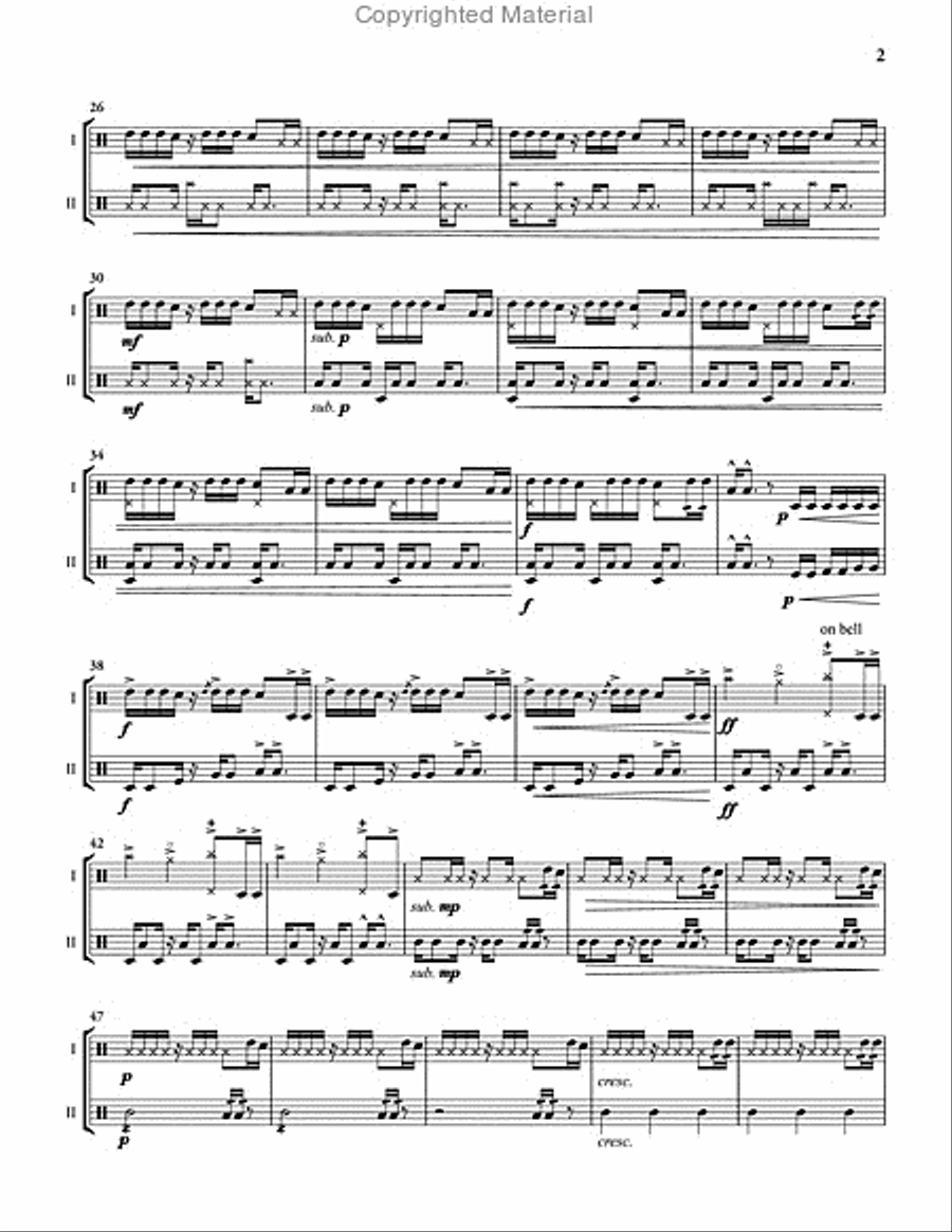 Cohesion (score & parts) Cohesion (score & parts) Percussion scores gallery preview page 4