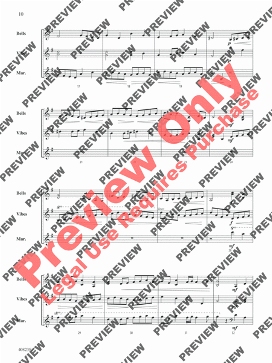 Classic Mallet Trios -- Bach Small Ensemble scores gallery preview page 23