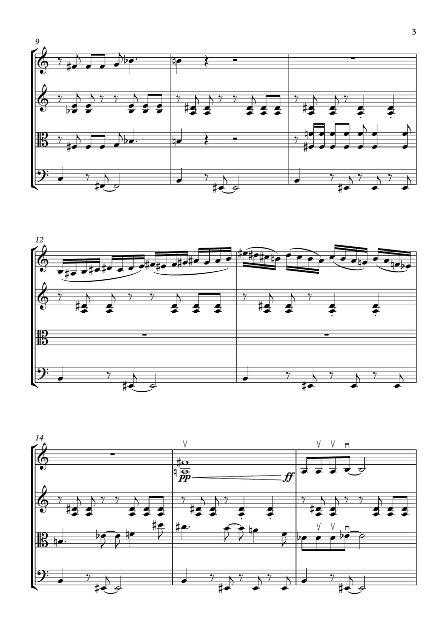 Theme From The Simpsons String Quartet scores gallery preview page 3