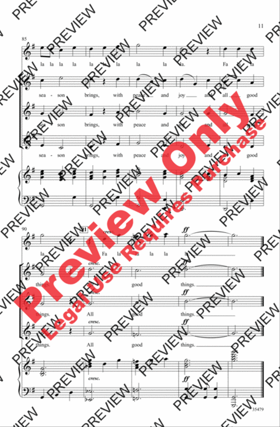 Love Is the Gift the Season Brings Women's Choir scores gallery preview page 10