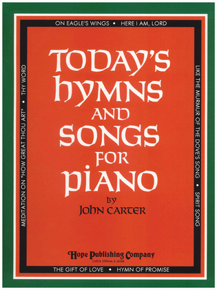 Book cover for Today's Hymns and Songs for Piano