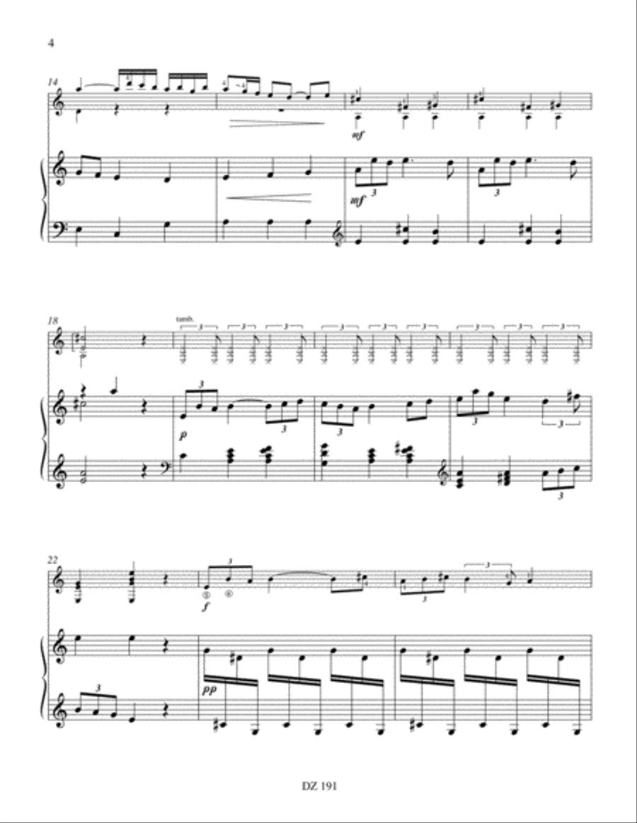Élégie amoureuse dans le style des anciens, opus 45 Harp scores gallery preview page 4