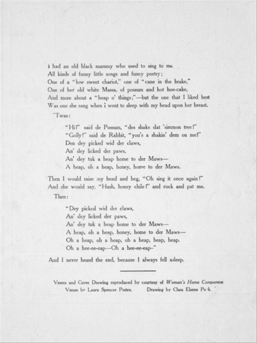 Mammy's Song Voice scores gallery preview page 2