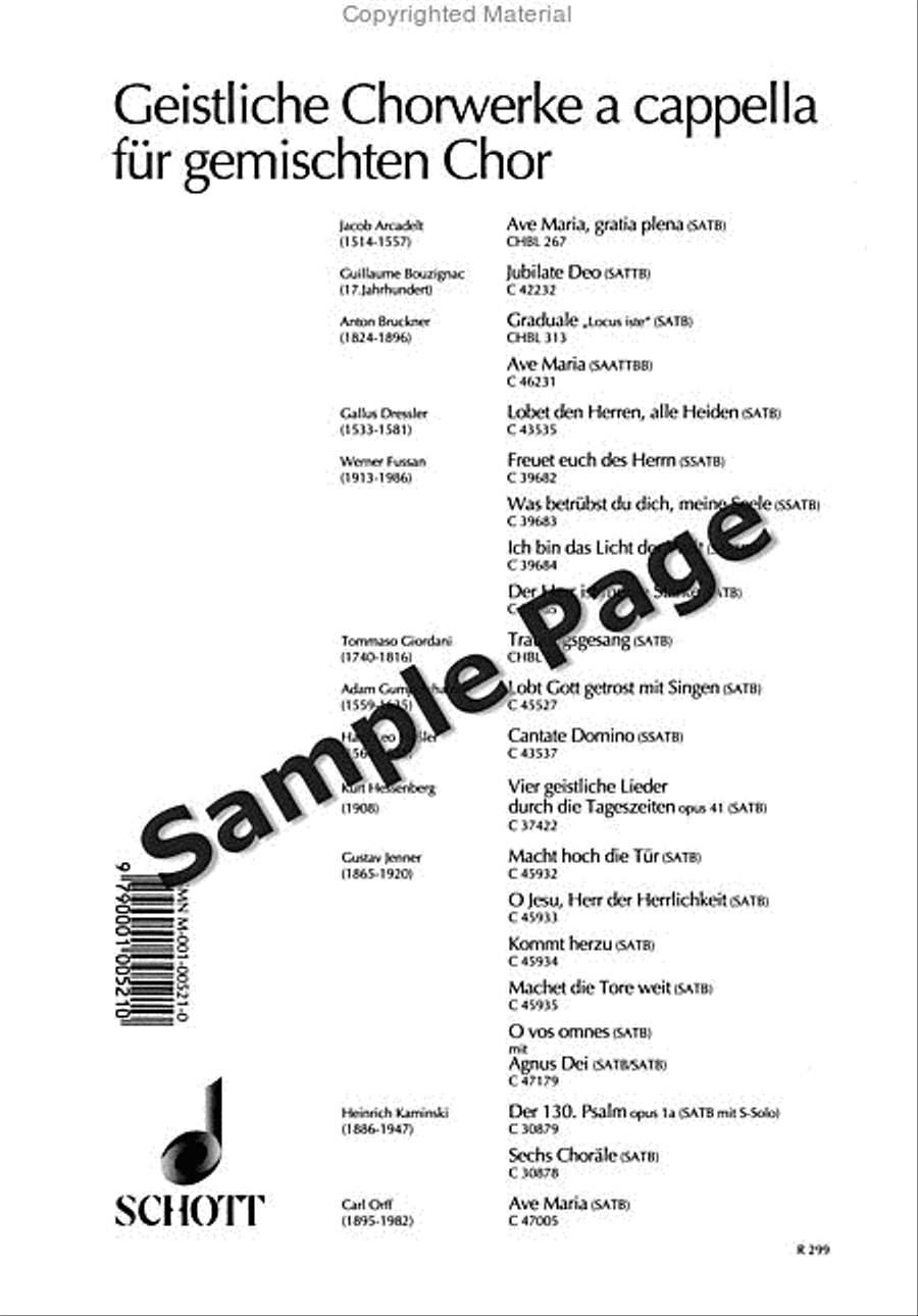 Psalm 130 4-Part scores gallery preview page 9