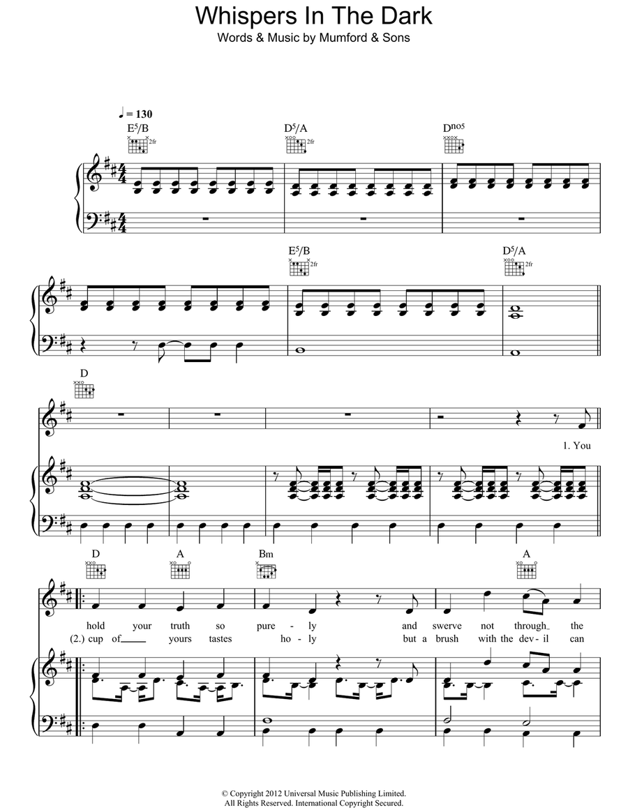 Whispers In The Dark Whispers In The Dark Acoustic Guitar scores gallery preview page 1