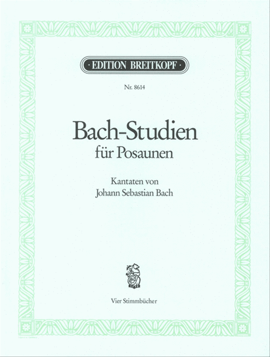 Bach Studies for Trombones Trombone scores gallery preview page 1