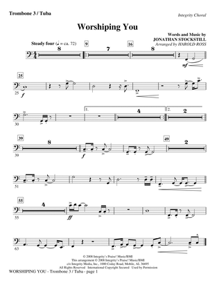 Worshiping You - Trombone 3/Tuba