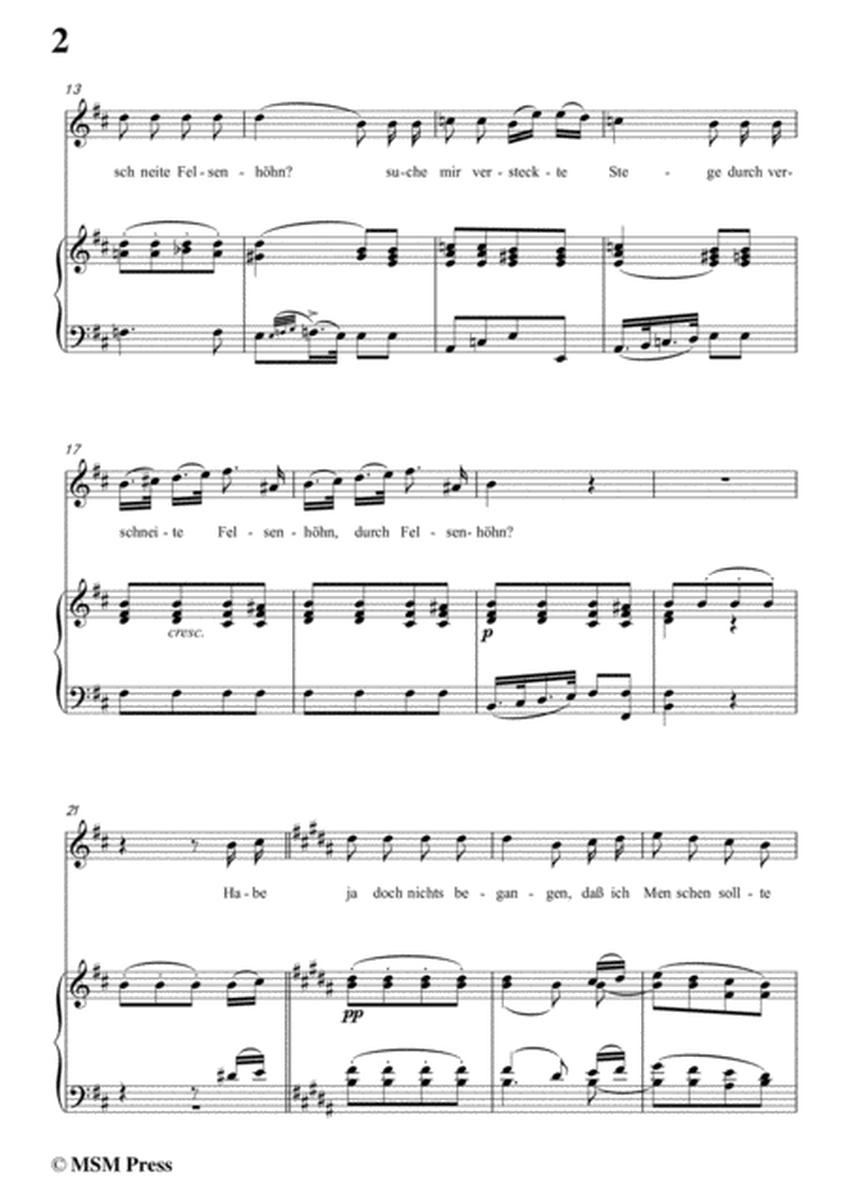 Schubert-Der Wegweiser,from 'Winterreise',Op.89(D.911) No.20,in b minor,for Voice&Pno image number null