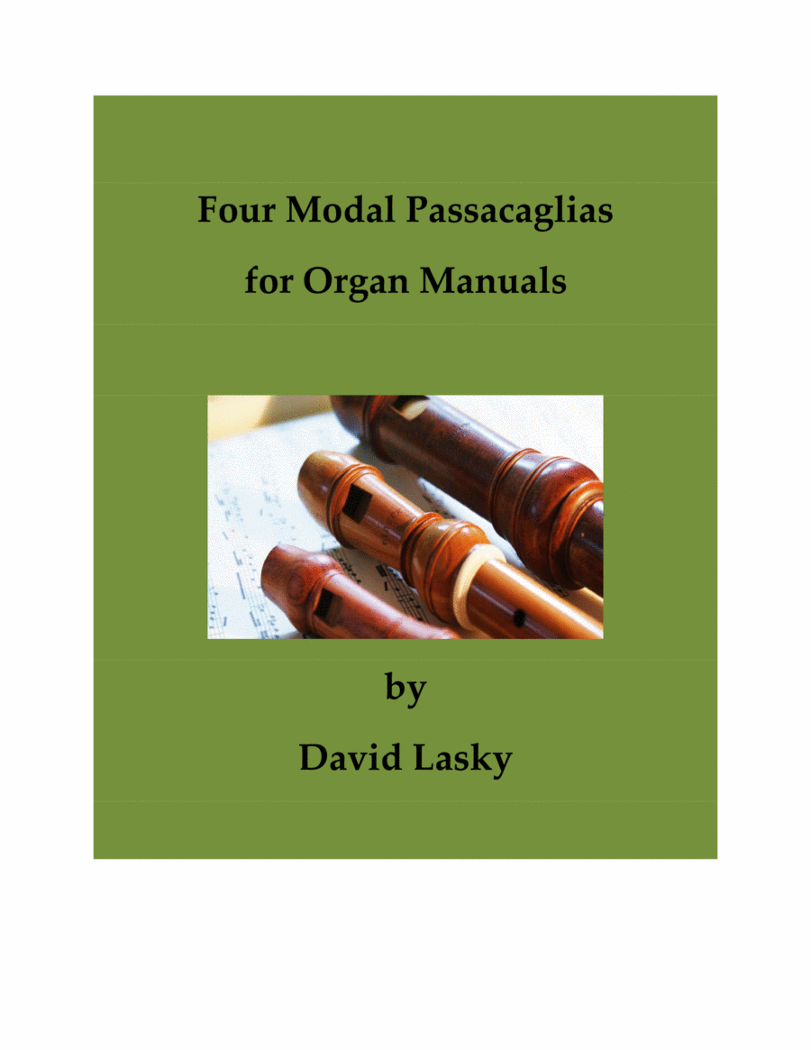 Four Modal Passacaglias for Organ Manuals image number null