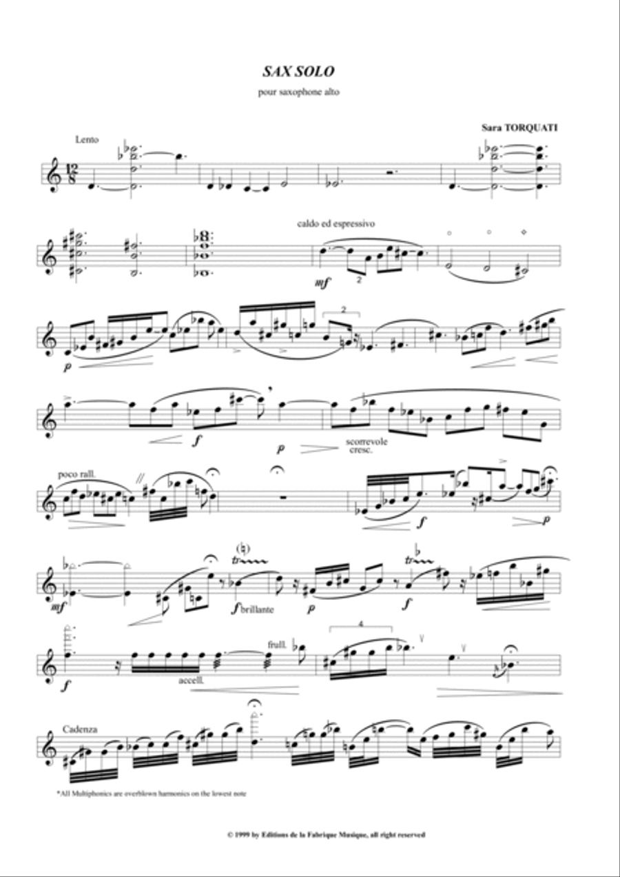 SaxSolo SaxSolo Alto Saxophone scores gallery preview page 2