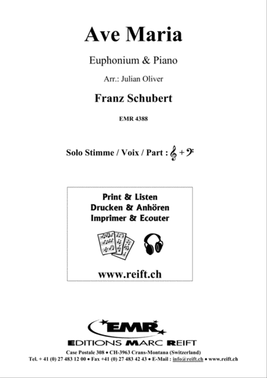 Ave Maria Euphonium scores gallery preview page 2