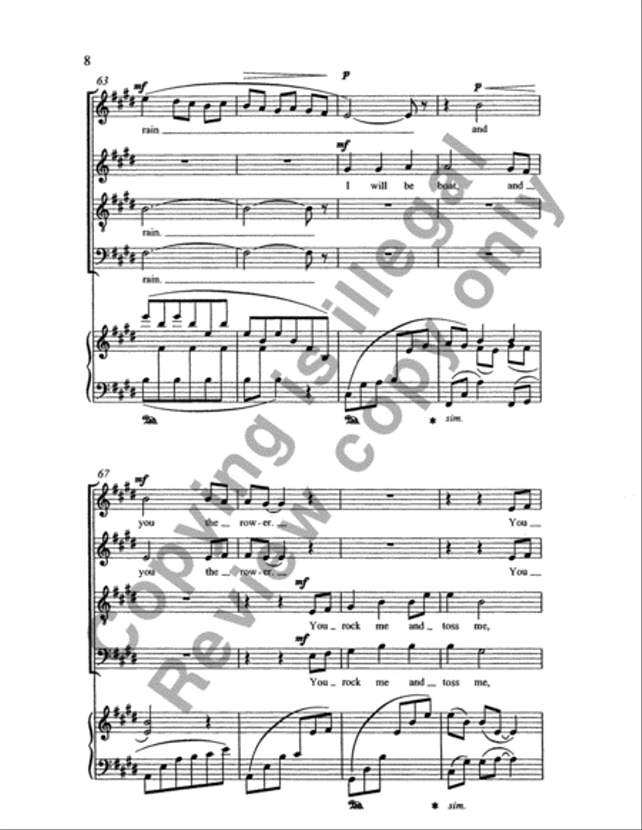 I Will Be Earth (Choral Score) SSATB scores gallery preview page 9