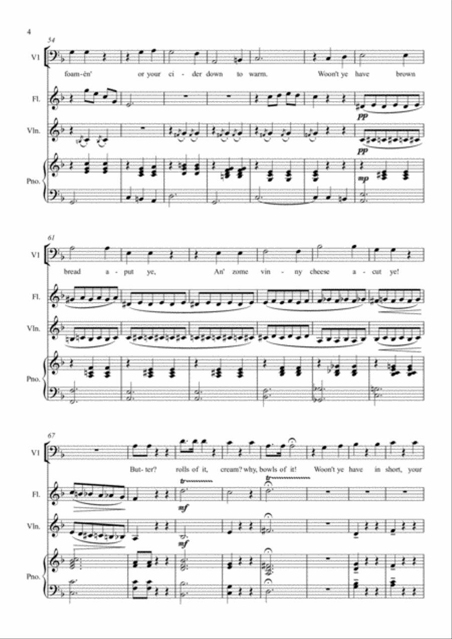 William Barnes Suite - 5. Praise o' Dorset 4-Part scores gallery preview page 4