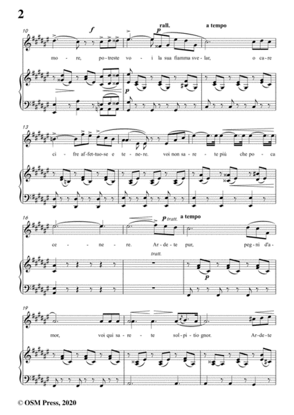 Donizetti-La corrispondenza amorosa,in F sharp Major,for Voice and Piano