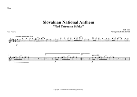 Slovakian National Anthem for Symphony Orchestra (Keith Terrett Olympic Anthem Series) image number null
