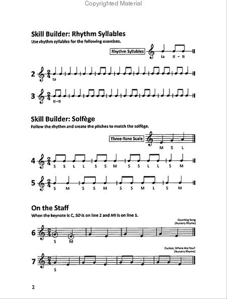 Creative Sightsinging - Creative Sightsinging Unison Choir scores gallery preview page 2