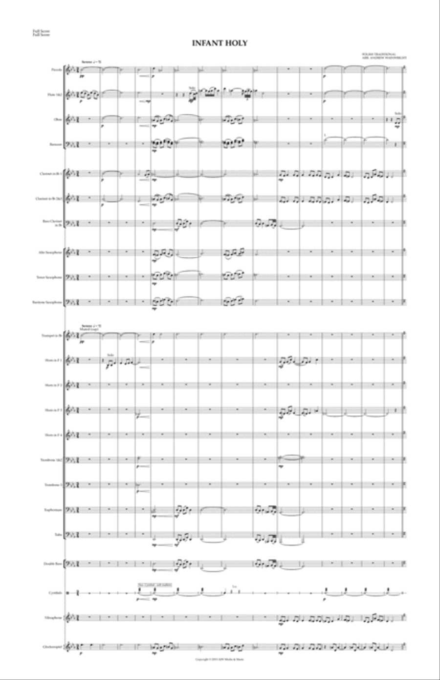 Infant Holy Concert Band scores gallery preview page 3