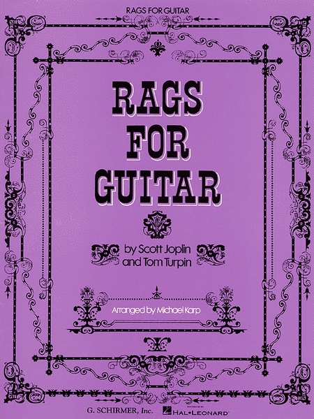 Rags for Guitar by Scott Joplin Acoustic Guitar - Sheet Music