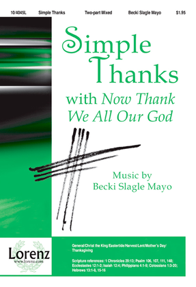 Book cover for Simple Thanks