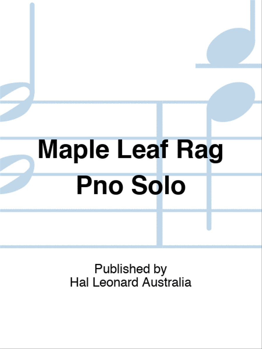 Maple Leaf Rag Pno Solo Piano scores gallery preview page 1