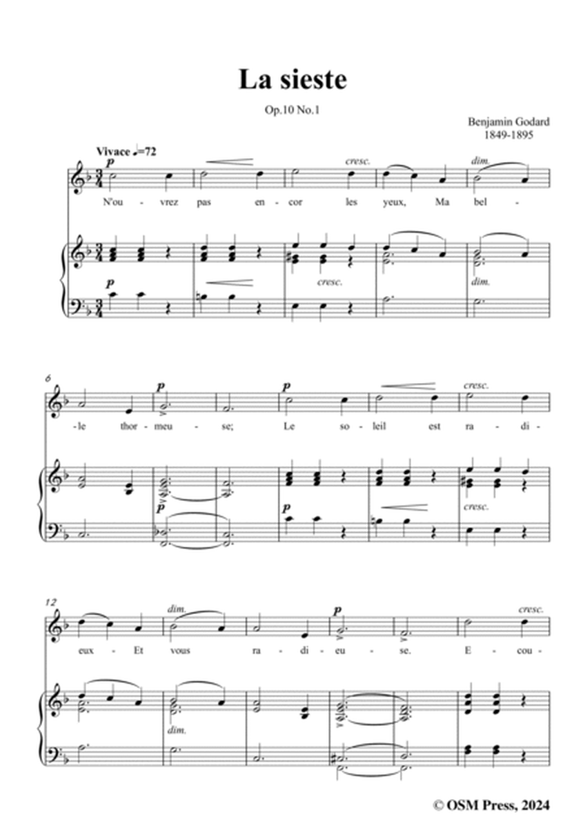 B. Godard-La sieste,in F Major,Op.10 No.1