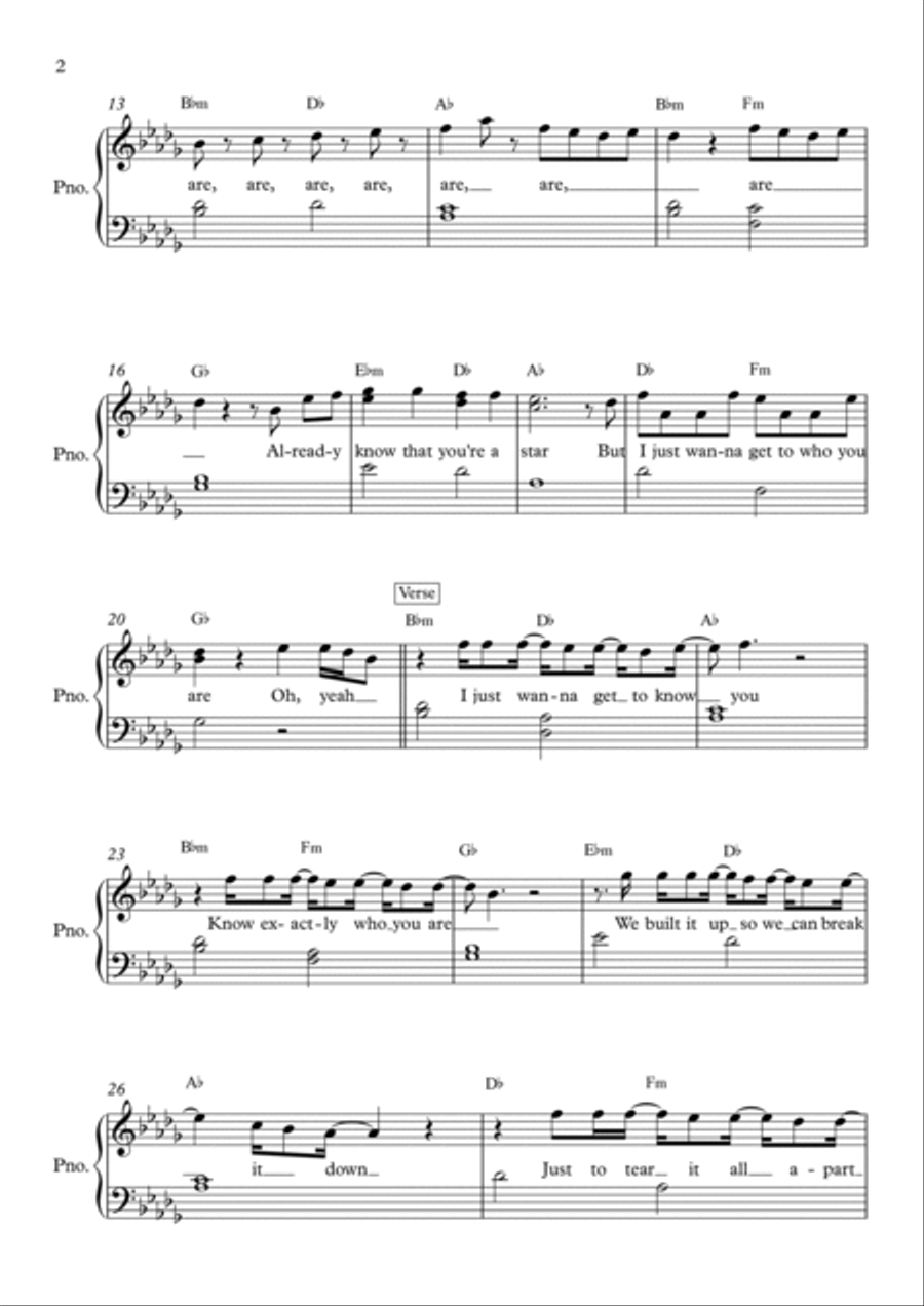 Who You Are Who You Are Piano, Vocal, Guitar scores gallery preview page 2