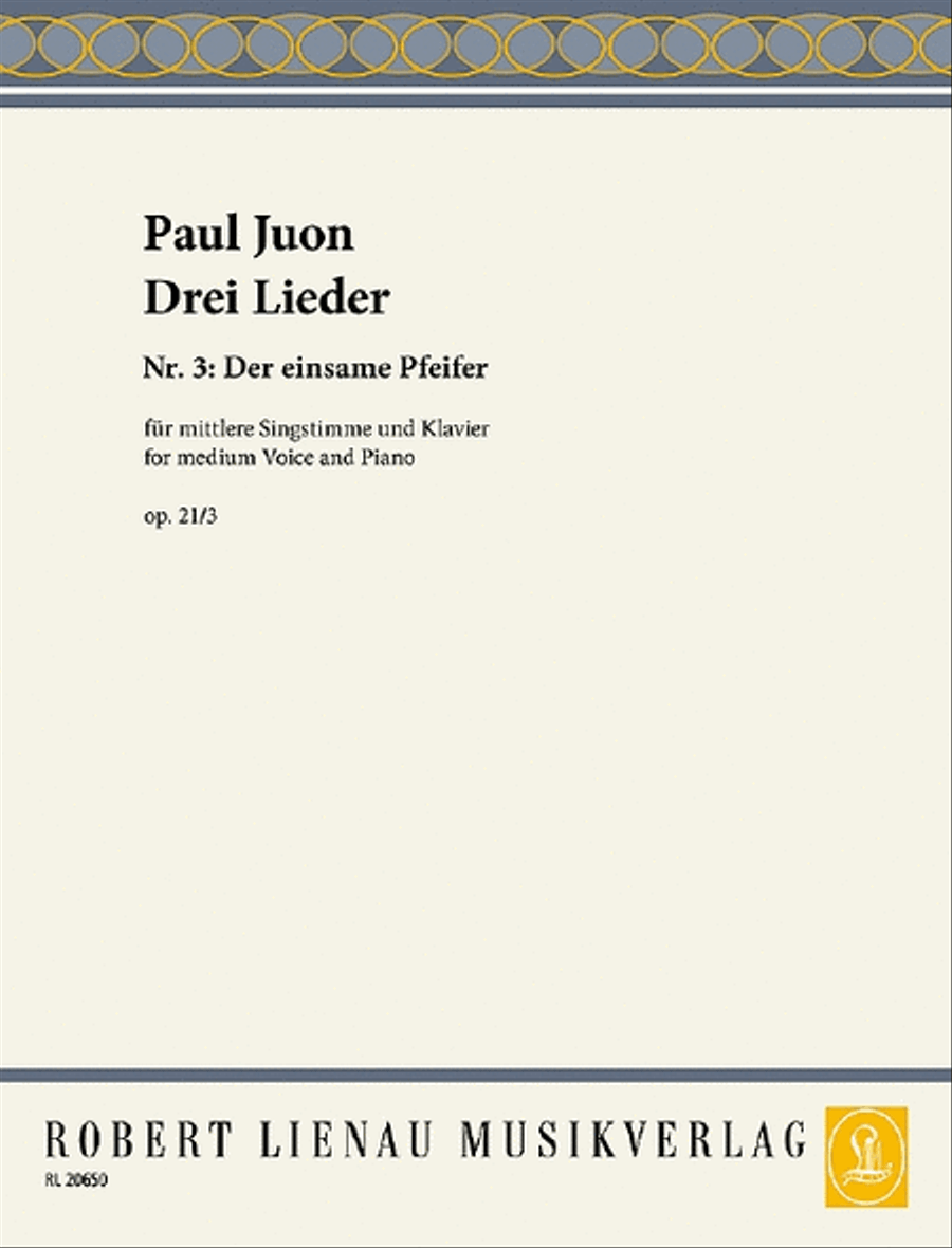 Drei Lieder Medium Voice scores gallery preview page 1