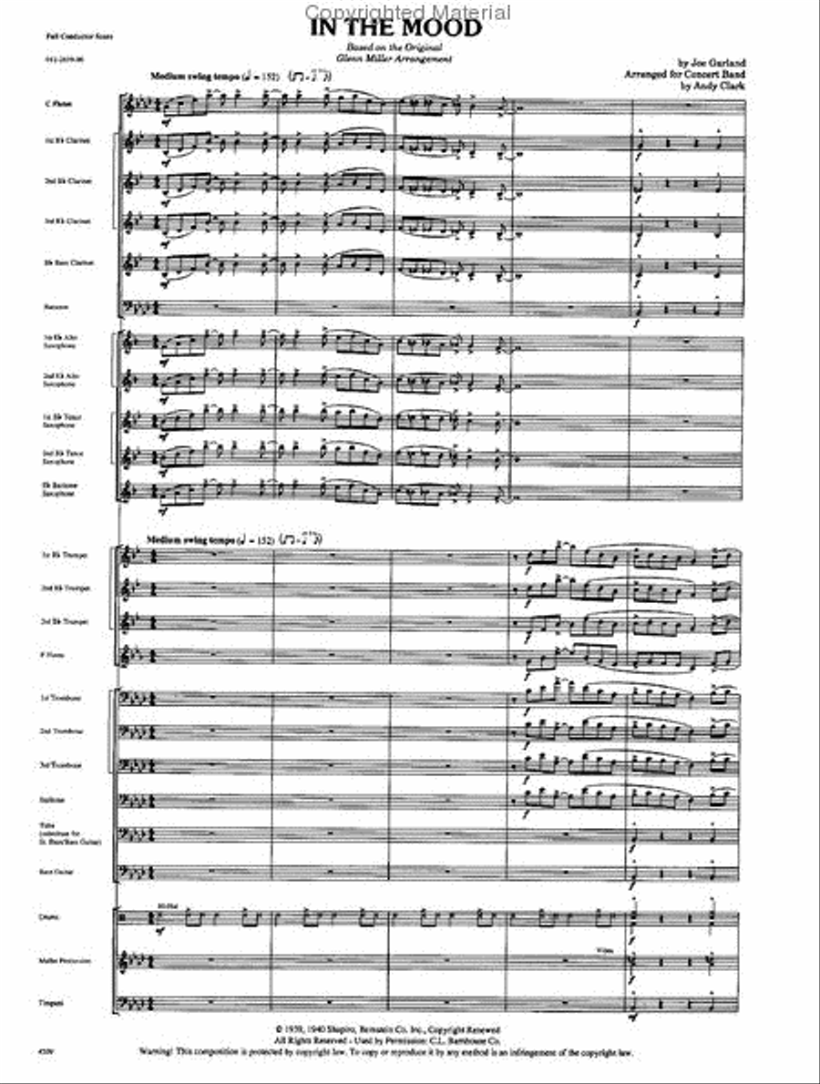 In the Mood Big Band scores gallery preview page 2
