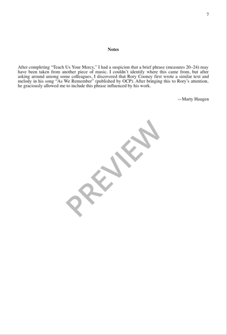 Teach Us Your Mercy 3-Part scores gallery preview page 8