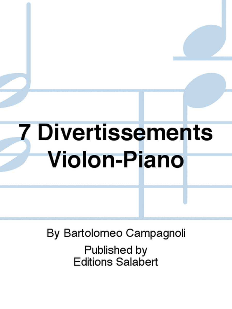 7 Divertissements Violon-Piano