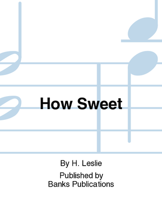 Book cover for How Sweet