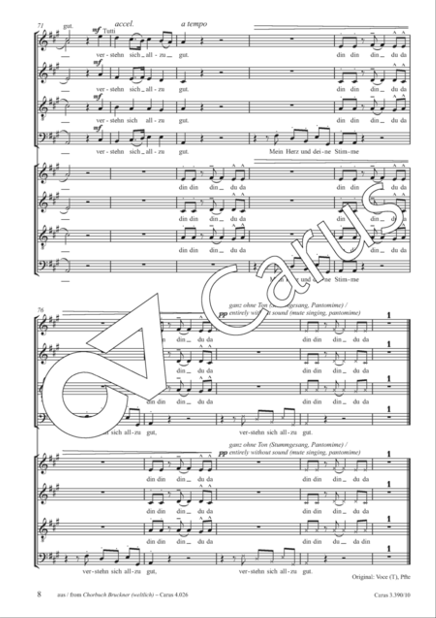 Mein Herz und deine Stimme 4-Part scores gallery preview page 9