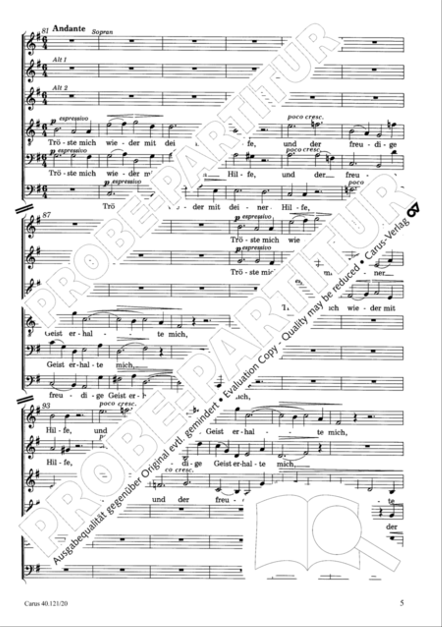Make in me, o God a clean pure heart Choir scores gallery preview page 6