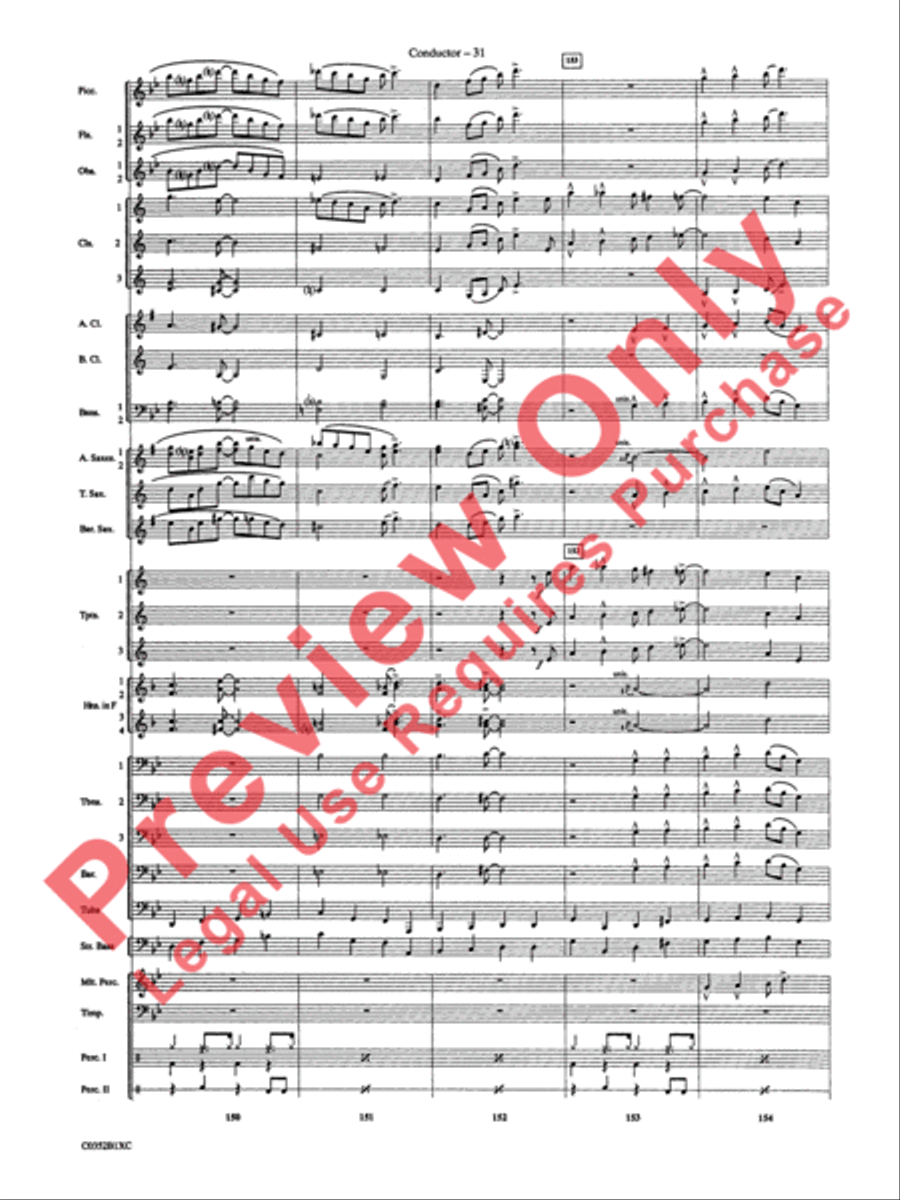 Duke Ellington! Duke Ellington! Concert Band scores gallery preview page 34