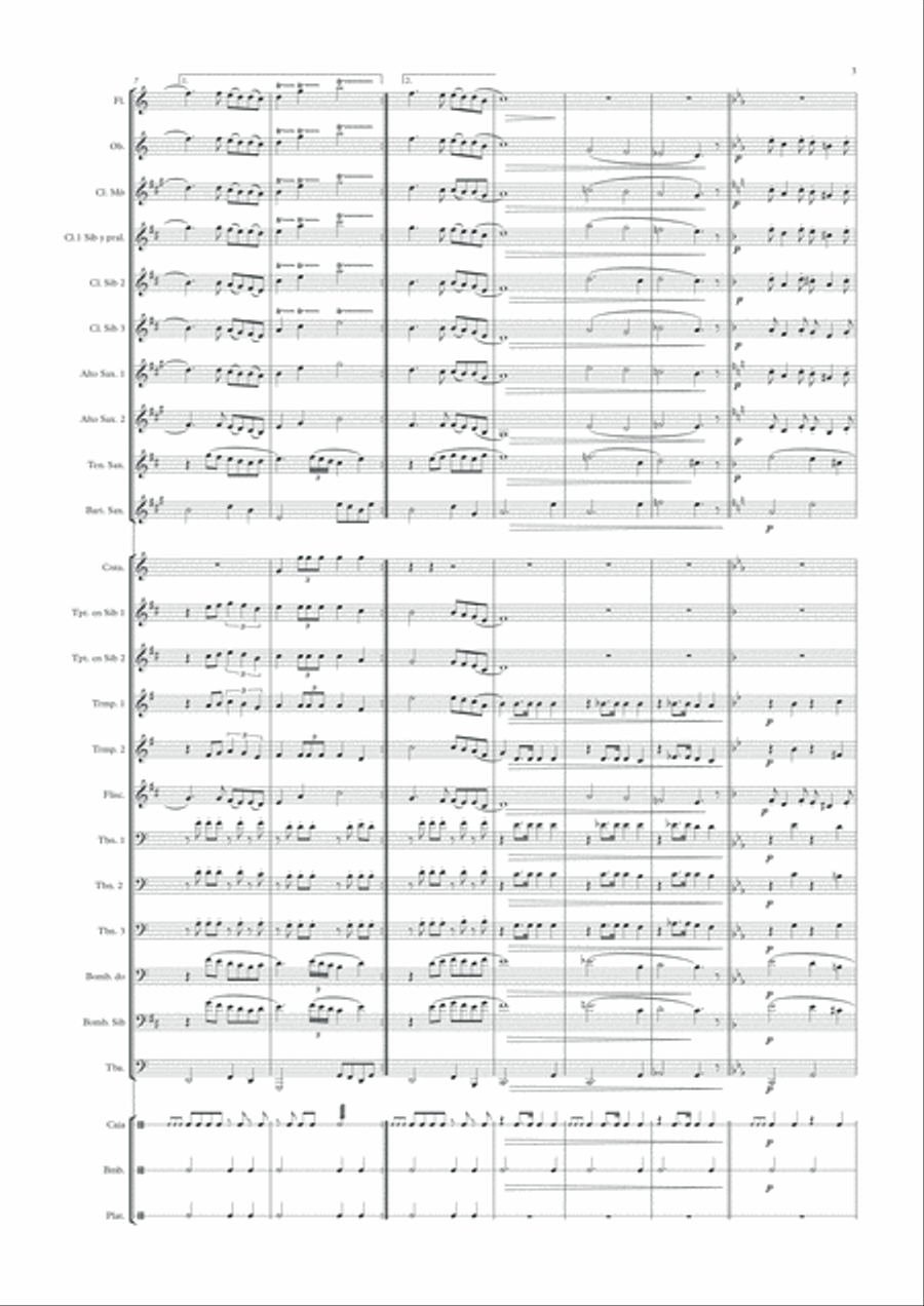 Rocío Malagueño Concert Band scores gallery preview page 3