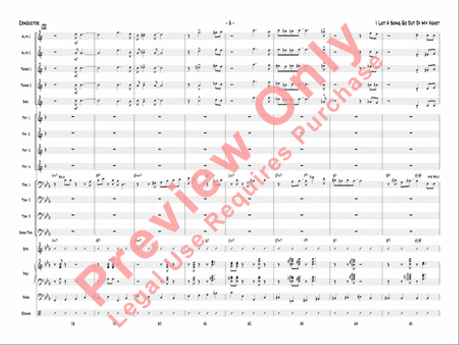 I Let a Song Go Out of My Heart Jazz Ensemble scores gallery preview page 11