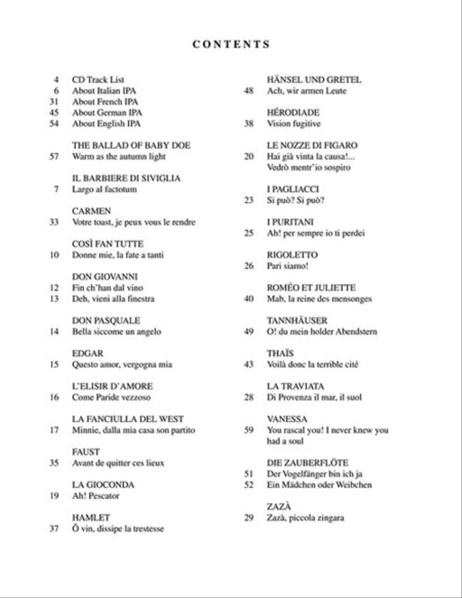 Diction Coach - G. Schirmer Opera Anthology (Arias for Baritone) Voice Solo scores gallery preview page 4