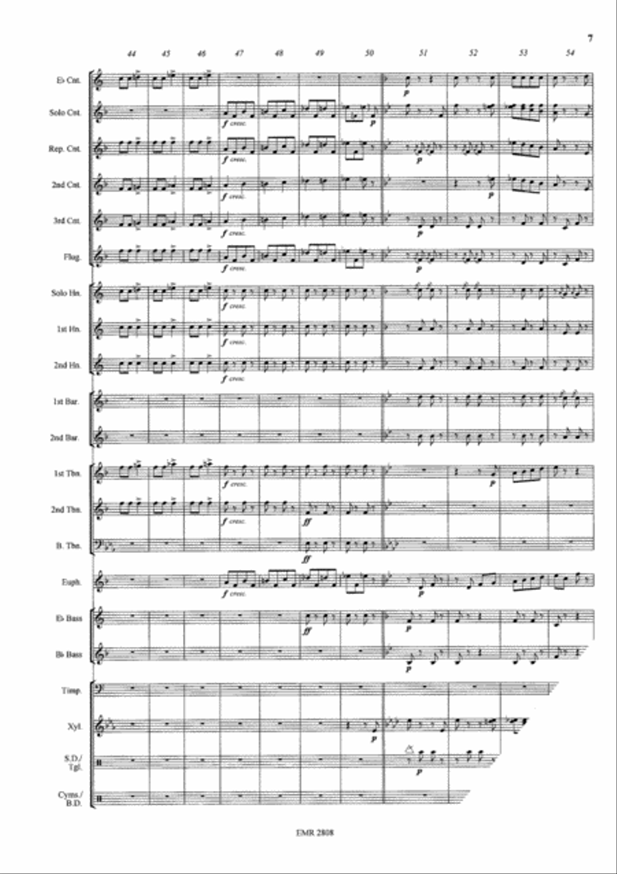 Tritsch-Tratsch Polka Brass Band scores gallery preview page 8