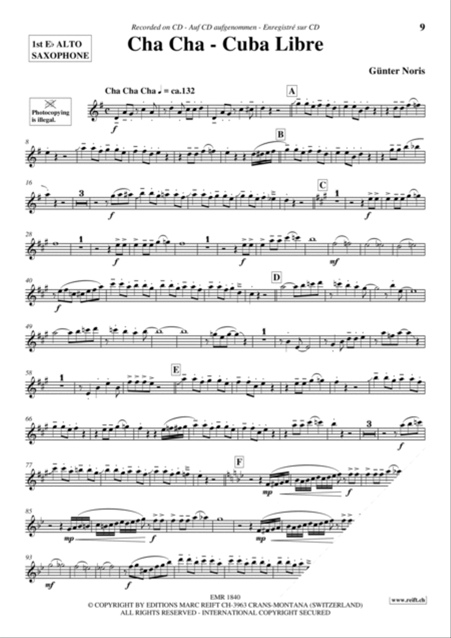 Play The 1st Alto Sax With The Ballroom Dance Orchestra Vol. 2 Alto Saxophone scores gallery preview page 10