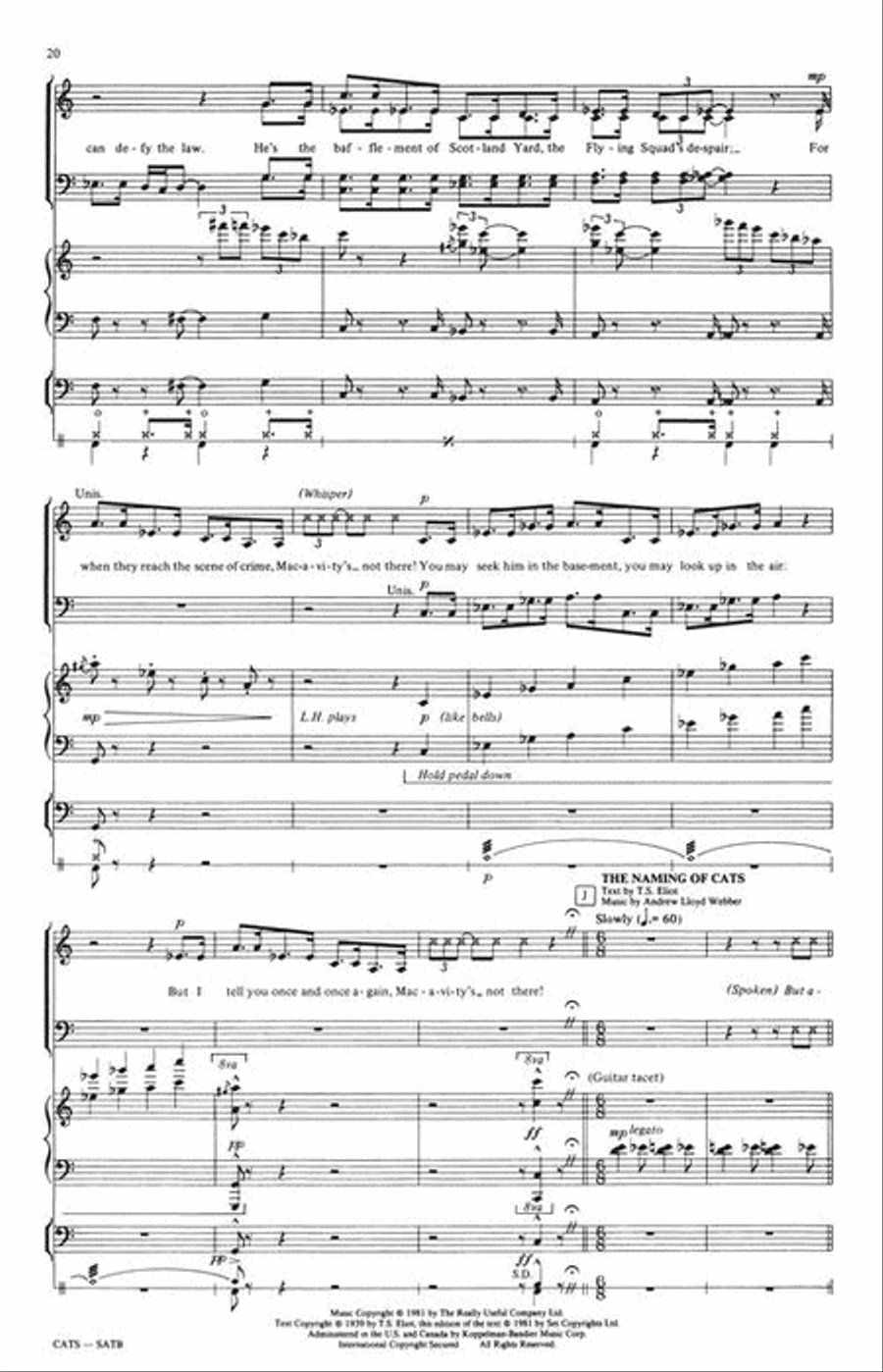 Cats (Medley) Cats (Medley) 4-Part scores gallery preview page 7
