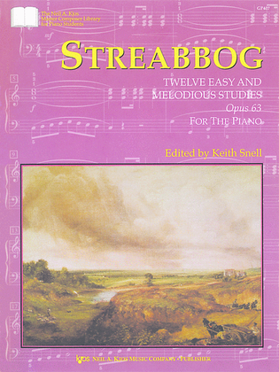 Book cover for Streabbog: Twelve Easy and Melodious Studies, Opus 63